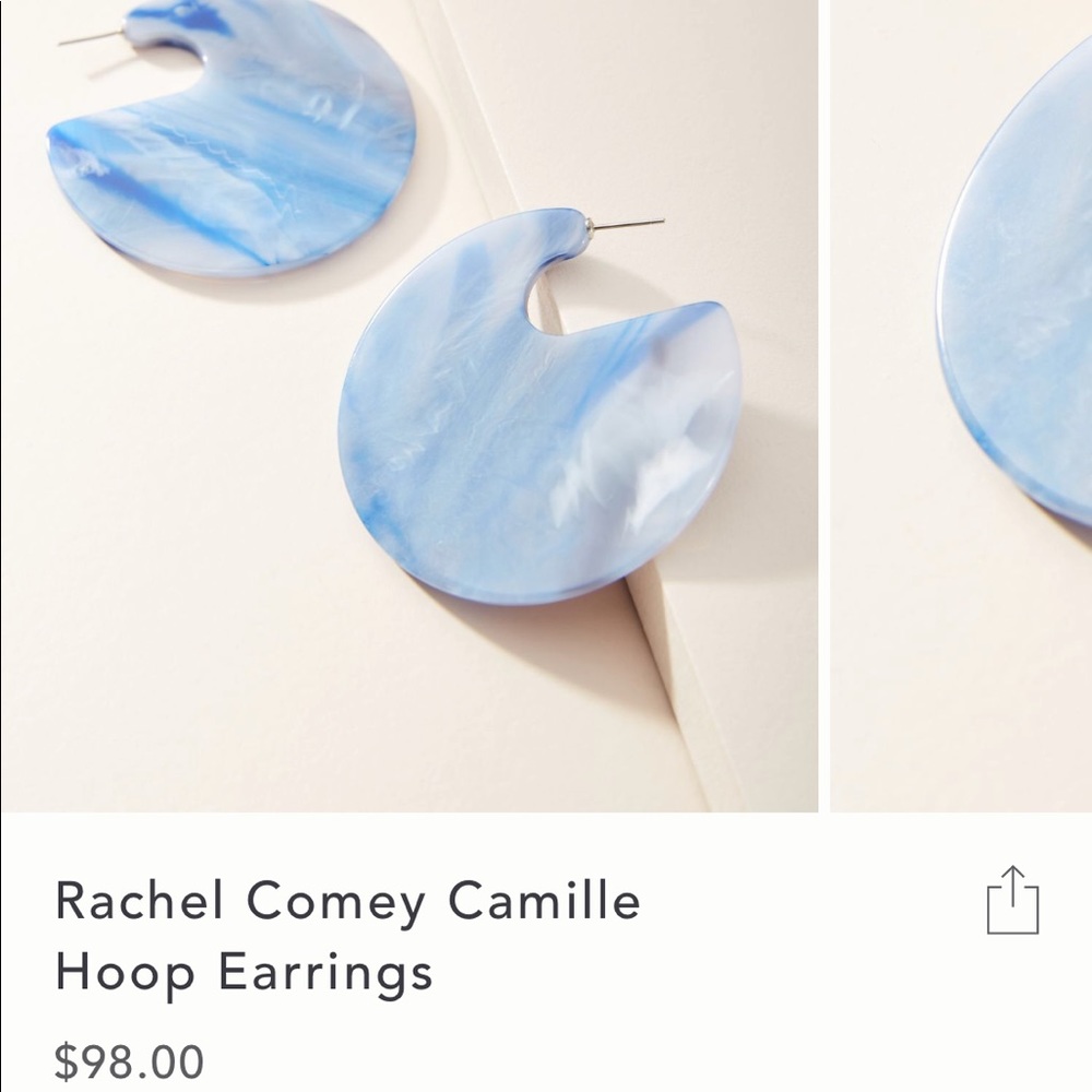 Anthropologie Acrylic Hoop Earrings - Picture 5 of 8